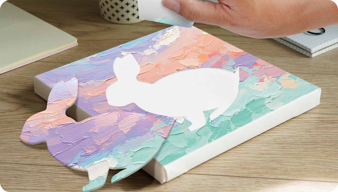 5・おしゃれなキャンバスアートをつくろう[写真]